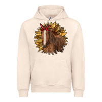 Sandshell sunflower with horse Urban Hoodie - RanaPortraitStore