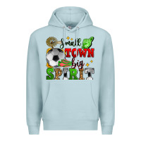 Blue Mist small town big spirit soccer Premium Hoodie - Zillion Design Studio