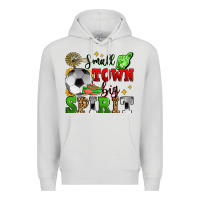 Dove Grey small town big spirit soccer Premium Hoodie - Zillion Design Studio