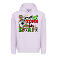 Lilac small town big spirit soccer Premium Hoodie - Zillion Design Studio