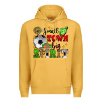 Mustard small town big spirit soccer Premium Hoodie - Zillion Design Studio
