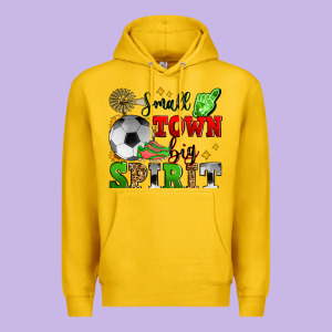 Small Town Big Spirit Soccer Premium Hoodie Designed By Zillion Design Studio