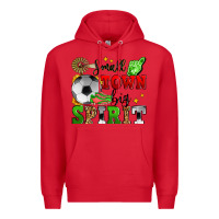 Red small town big spirit soccer Premium Hoodie - Zillion Design Studio