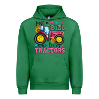 Emerald just a girl who loves tractors Urban Hoodie - Zillion Design Studio