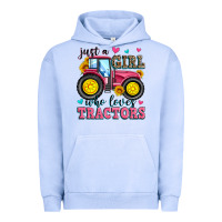 Pigment Grape Ice just a girl who loves tractors Urban Hoodie - Zillion Design Studio
