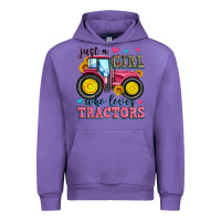 Tulip just a girl who loves tractors Urban Hoodie - Zillion Design Studio