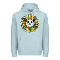 Blue Mist panda sunflower Premium Hoodie - RanaPortraitStore