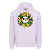 Lilac panda sunflower Premium Hoodie - RanaPortraitStore