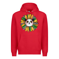 Red panda sunflower Premium Hoodie - RanaPortraitStore
