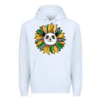 White panda sunflower Premium Hoodie - RanaPortraitStore