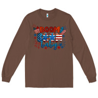 Chestnut boom boom baby 4th of july Long Sleeve Tee - BarkalooDesign
