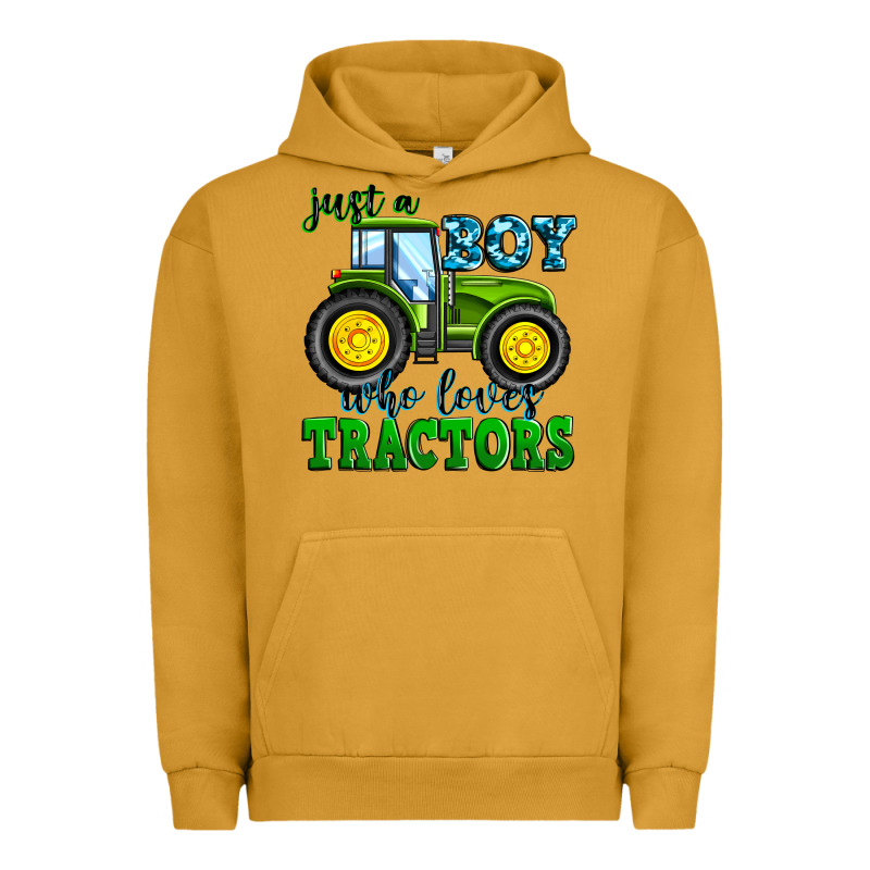Just A Boy Who Loves Tractors Urban Hoodie by Zillion Design Studio | Teevron