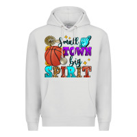 Dove Grey small town big spirit basketball Premium Hoodie - Zillion Design Studio
