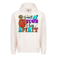 Pale Pink small town big spirit basketball Premium Hoodie - Zillion Design Studio