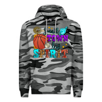 Slate Camo small town big spirit basketball Premium Hoodie - Zillion Design Studio