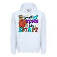 White small town big spirit basketball Premium Hoodie - Zillion Design Studio