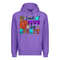 Purple small town big spirit basketball Premium Hoodie - Zillion Design Studio