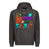 Smoke small town big spirit basketball Premium Hoodie - Zillion Design Studio