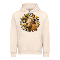 Sandshell sunflower with goat Urban Hoodie - RanaPortraitStore
