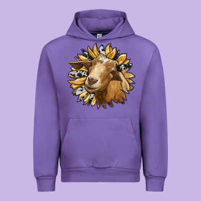 Sunflower With Goat Urban Hoodie Designed By Ranaportraitstore