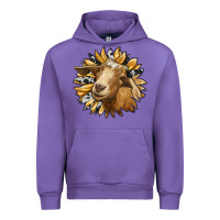 Tulip sunflower with goat Urban Hoodie - RanaPortraitStore