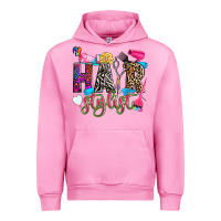 Fuchsia Pink hairstylist Urban Hoodie - Zillion Design Studio