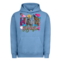Pigment Pebble Blue hairstylist Urban Hoodie - Zillion Design Studio
