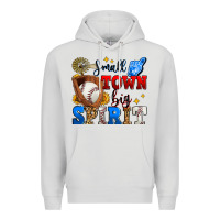 Dove Grey small town big spirit baseball Premium Hoodie - Zillion Design Studio