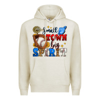 Oatmeal Heather small town big spirit baseball Premium Hoodie - Zillion Design Studio