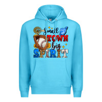 Ocean Blue small town big spirit baseball Premium Hoodie - Zillion Design Studio