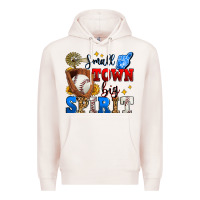 Pale Pink small town big spirit baseball Premium Hoodie - Zillion Design Studio