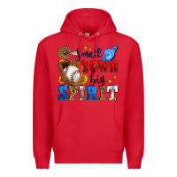 Red small town big spirit baseball Premium Hoodie - Zillion Design Studio