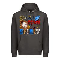 Smoke small town big spirit baseball Premium Hoodie - Zillion Design Studio