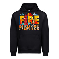 Black firefighter Urban Hoodie - Zillion Design Studio