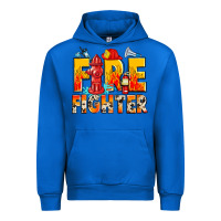 Cobalt firefighter Urban Hoodie - Zillion Design Studio