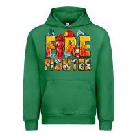Emerald firefighter Urban Hoodie - Zillion Design Studio