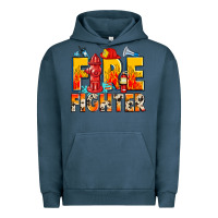 Pigment Midnight Navy firefighter Urban Hoodie - Zillion Design Studio