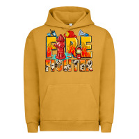Pigment Peanut Butter firefighter Urban Hoodie - Zillion Design Studio