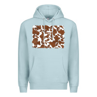 Blue Mist distressed chocolate milkshake cowhide Premium Hoodie - RanaPortraitStore