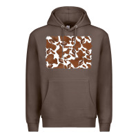 Coffee distressed chocolate milkshake cowhide Premium Hoodie - RanaPortraitStore