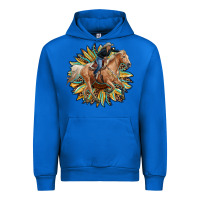Cobalt sunflower rodeo Urban Hoodie - RanaPortraitStore
