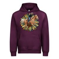 Mauve Wine sunflower rodeo Urban Hoodie - RanaPortraitStore