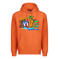 Carrot love puerto rico Premium Hoodie - AdoDesignShop