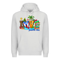 Dove Grey love puerto rico Premium Hoodie - AdoDesignShop