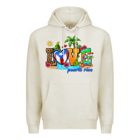 Oatmeal Heather love puerto rico Premium Hoodie - AdoDesignShop