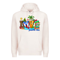 Pale Pink love puerto rico Premium Hoodie - AdoDesignShop