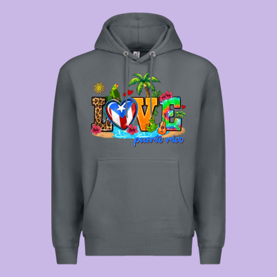 Love Puerto Rico Premium Hoodie Designed By Adodesignshop