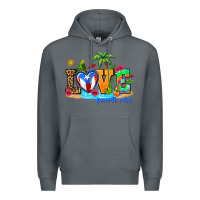 Rock love puerto rico Premium Hoodie - AdoDesignShop