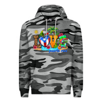 Slate Camo love puerto rico Premium Hoodie - AdoDesignShop