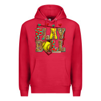 Cardinal play ball softball Premium Hoodie - Zillion Design Studio
